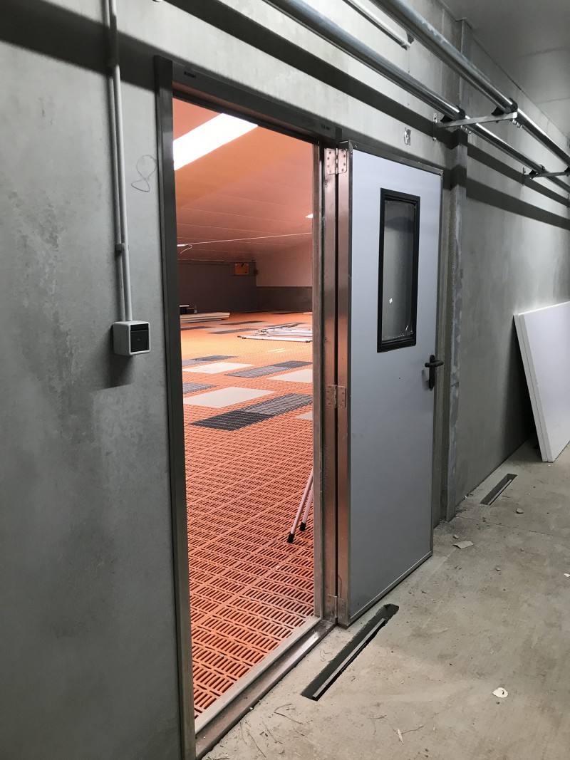 Department doors PVC gray