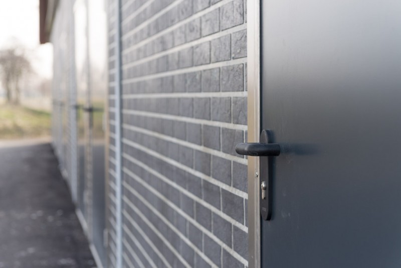Stainless steel exterior doors