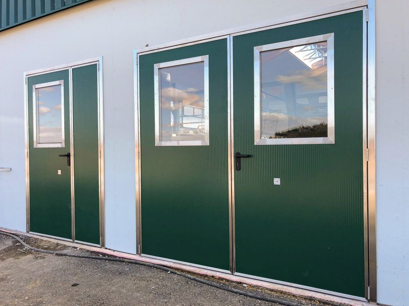 New cowshed including assembly delivered