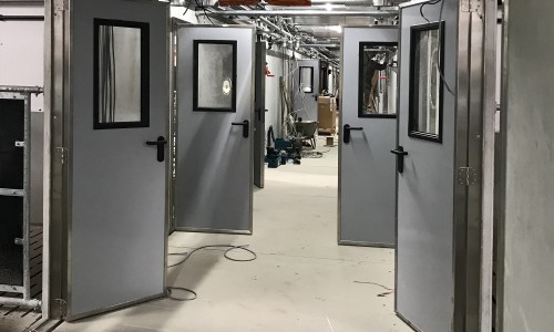 Department doors PVC gray