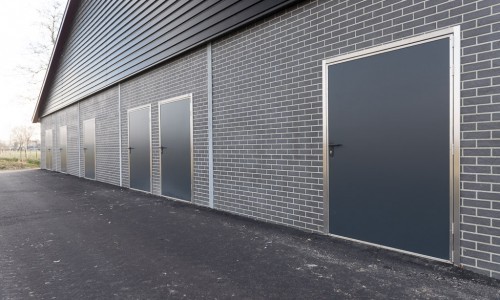 Stainless steel exterior doors